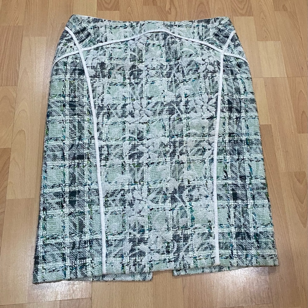 Lafayette 148 New York Black and White Pencil Skirt
